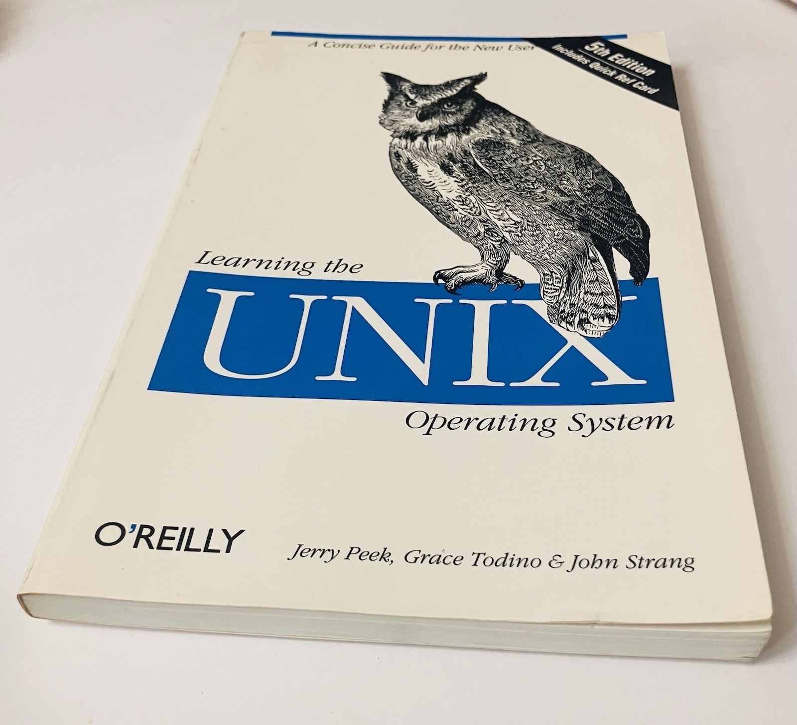 Learning the Unix Operating System 5th Ed O’Reilly Peek Todino Strang PB 2002 VG