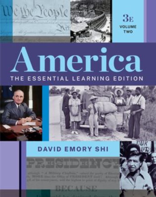 America : The Essential Learning Volume 2 Paperback David E. Shi