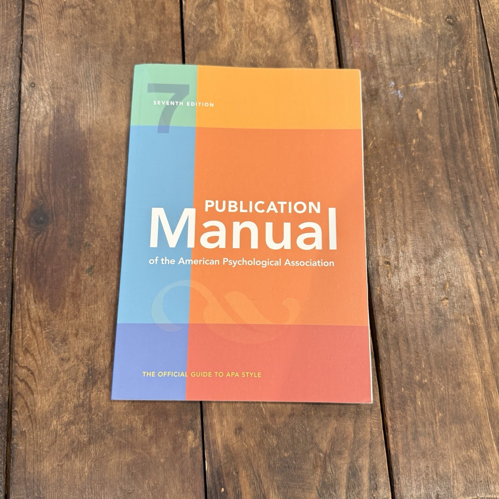 Publication Manual of the American Psychological Association 7th Edition APA