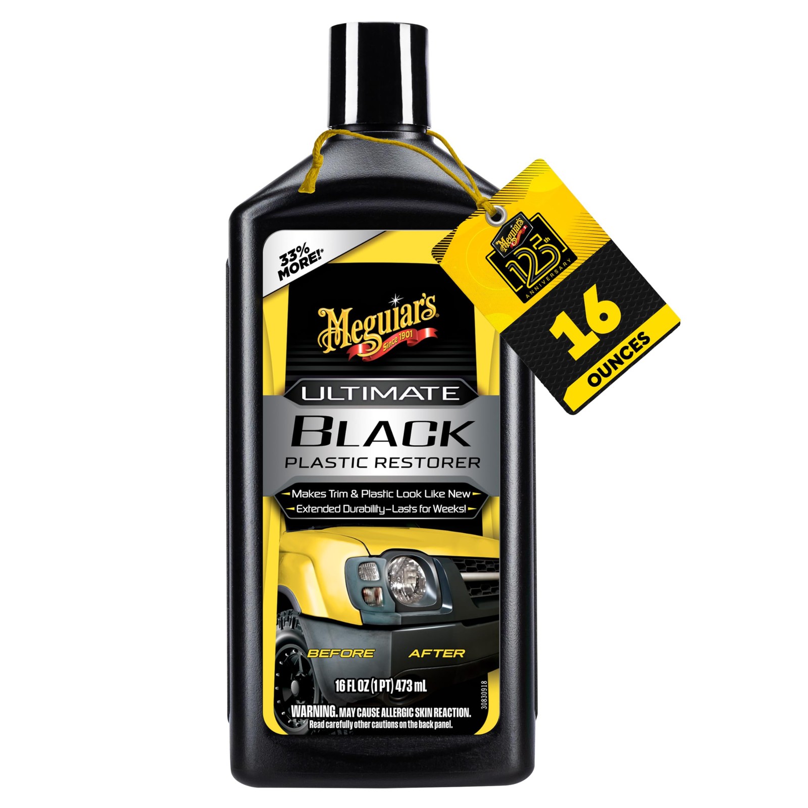 Ultimate Black Plastic Restorer, Restores Faded Auto Exterior, 16 fl oz