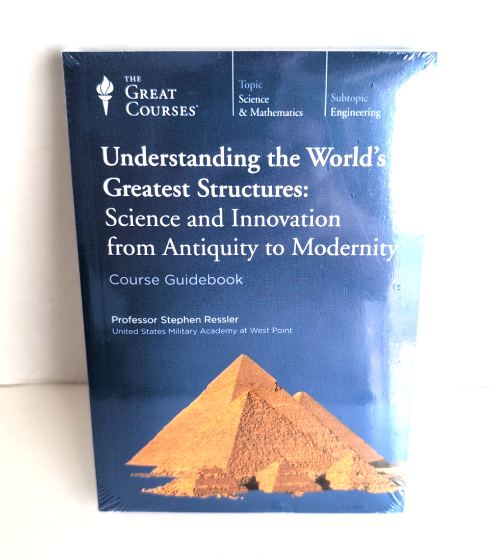 Great Courses: Understanding The World’s Greatest Structures DVDs and Book. NEW