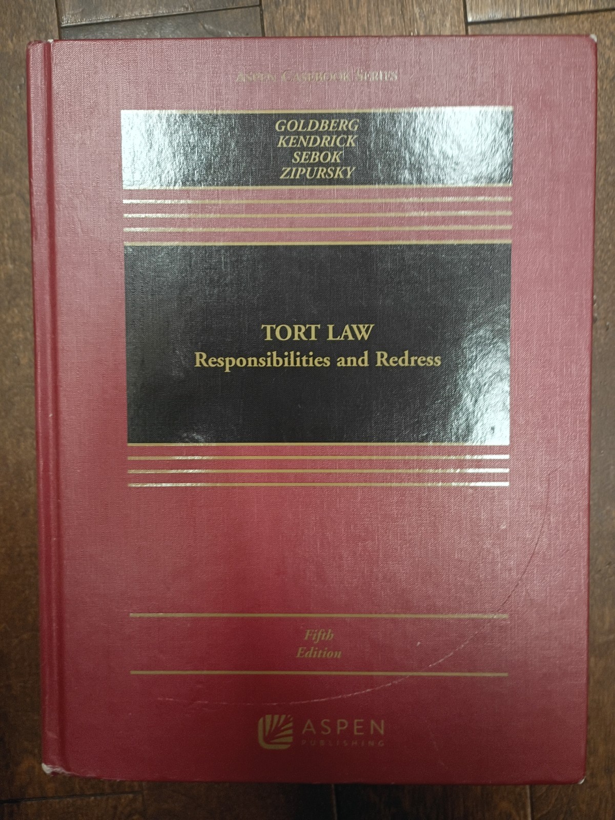 Aspen Casebook Ser.: Tort Law : Responsibilities and Redress by Benjamin C….