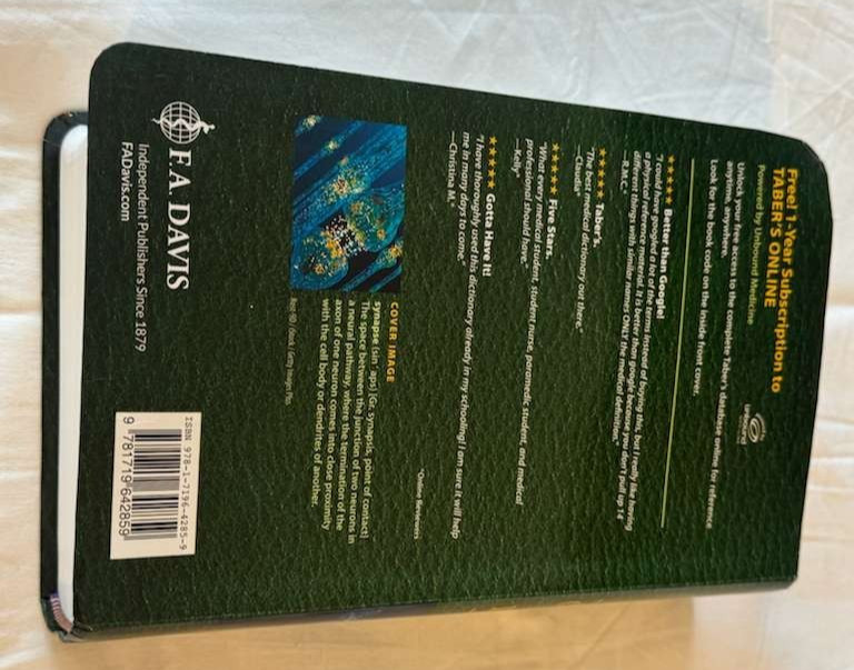Taber’s Cyclopedic Medical Dictionary by Donald Venes (2021, Trade Paperback)