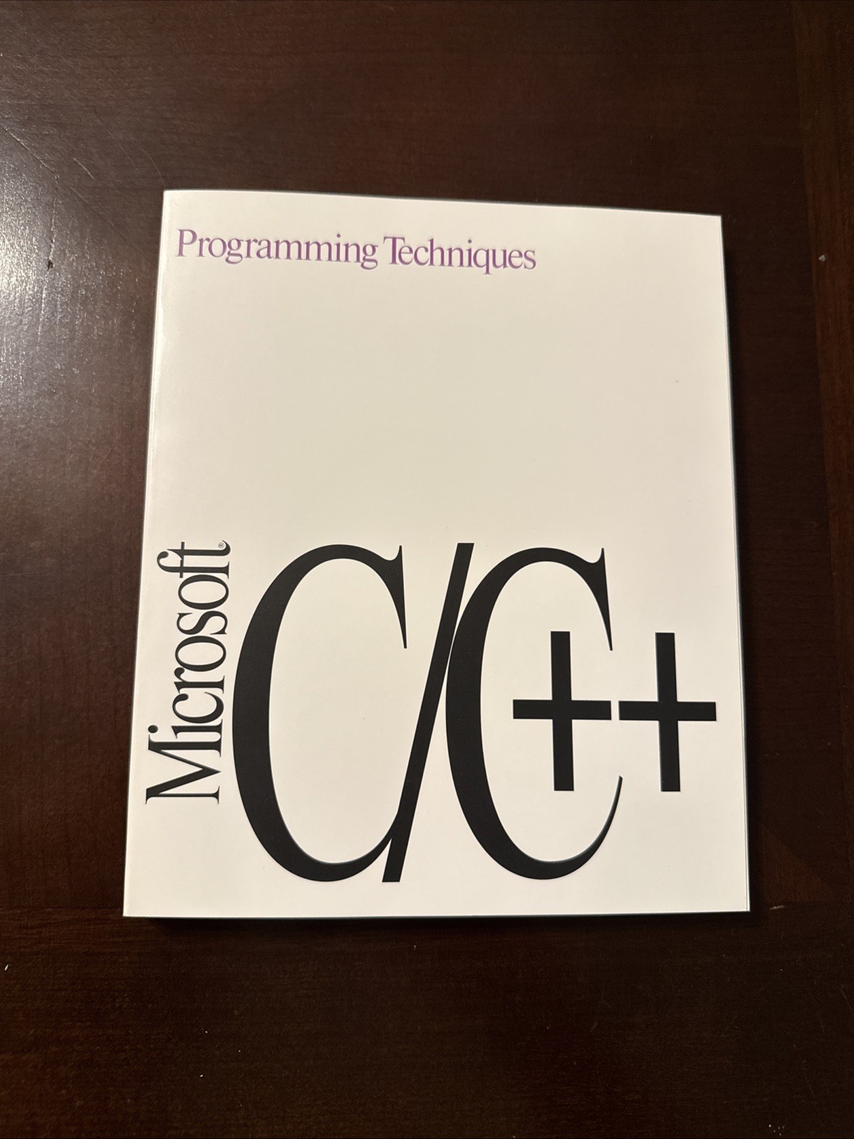 Microsoft Visual C++ 1.0 Class Libraries Reference + User’s Guide + Techniques