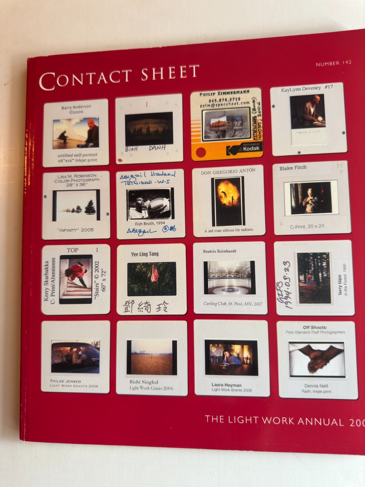 CONTACT SHEET 142 Light Work Annual 2007 **Excellent**