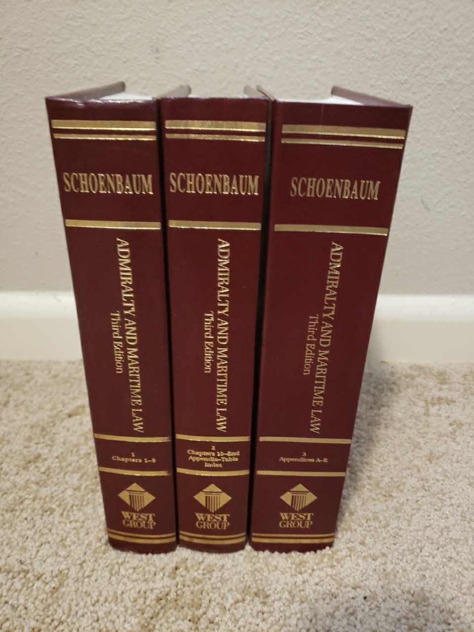 Admiralty and Maritime Law, Volumes 1, 2 & 3 , Thomas J. Schoenbaum, 3rd Edition