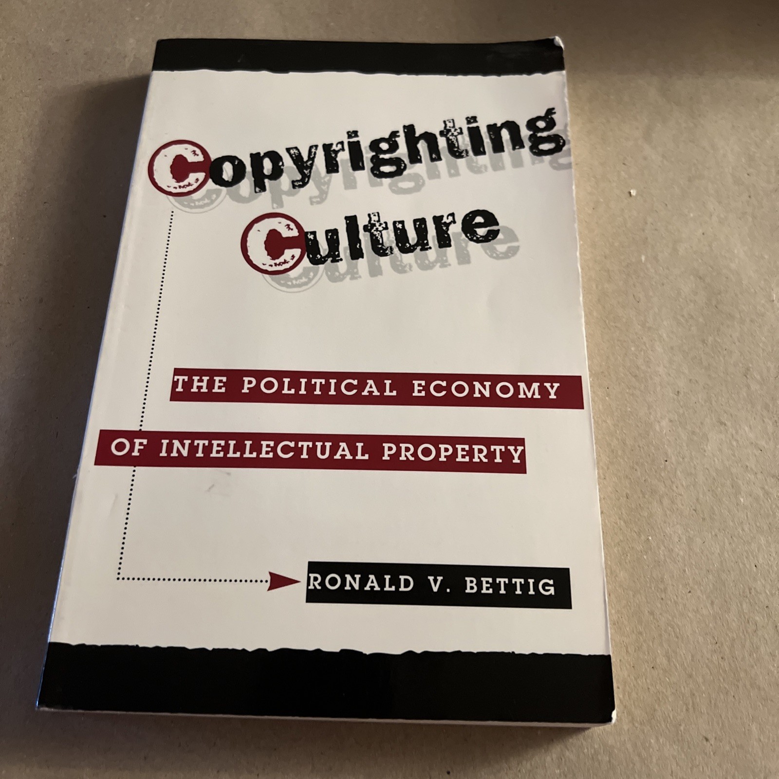 Copyrighting Culture : The Political Economy of Intellectual Property by Bettig