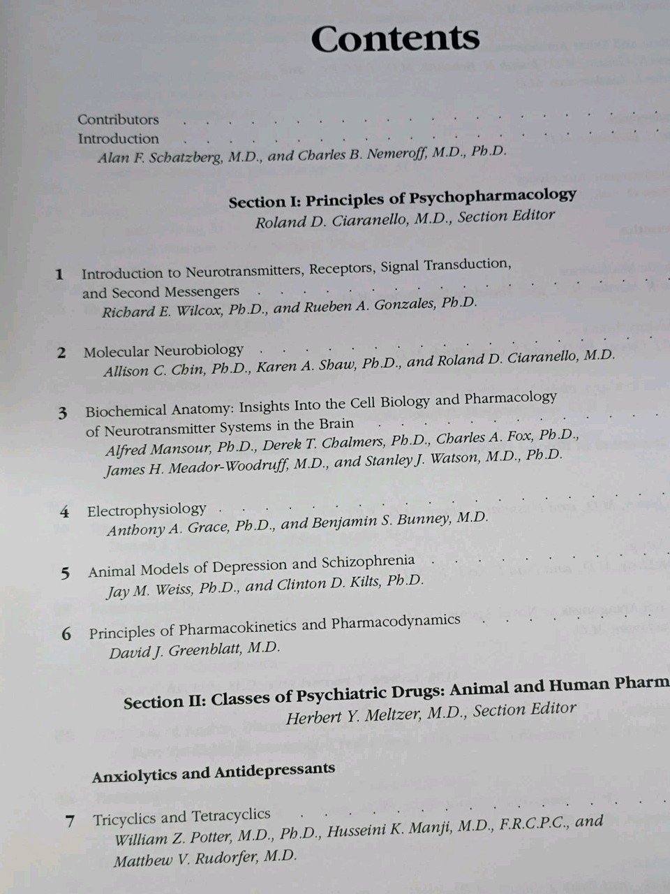 Textbook PSYCHOPHARMACOLOGY American Psychiatric Press 95 Schatzberg & Nemeroff