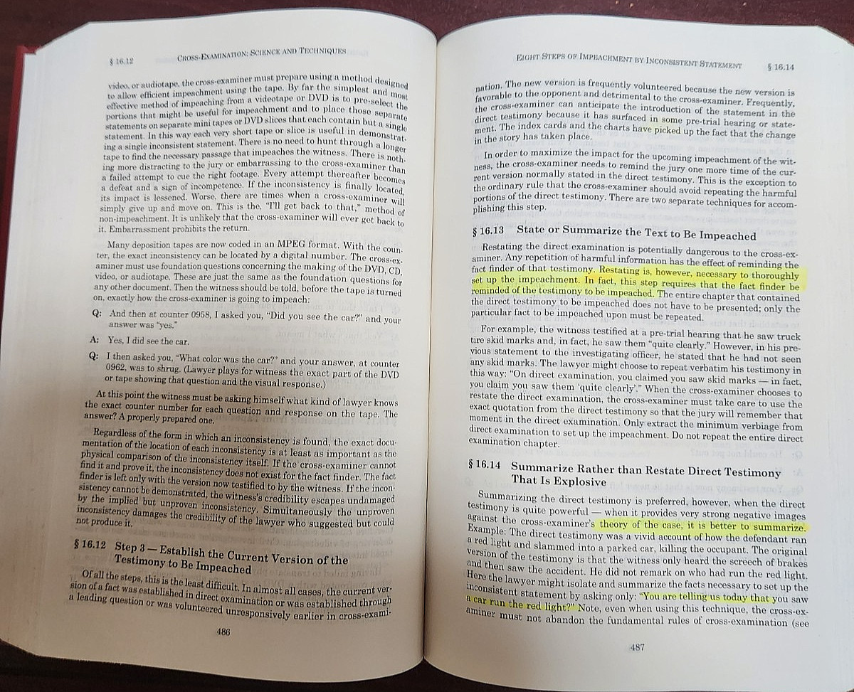 Cross-Examination: Science and Techniques Second Edition by Pozner, Larry S 2009
