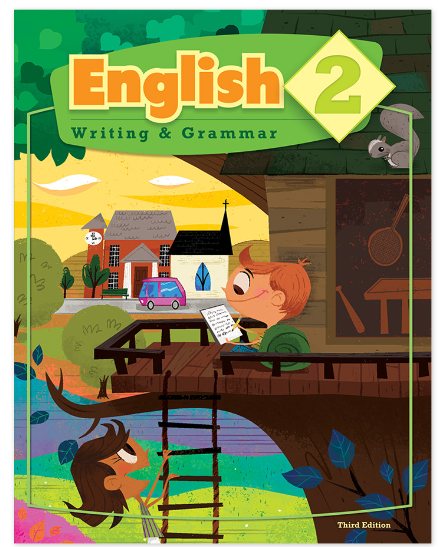 BJU 2nd grade ENGLISH 2 WRITING & GRAMMAR Complete Kit 511634 or 511626 3rd + CD