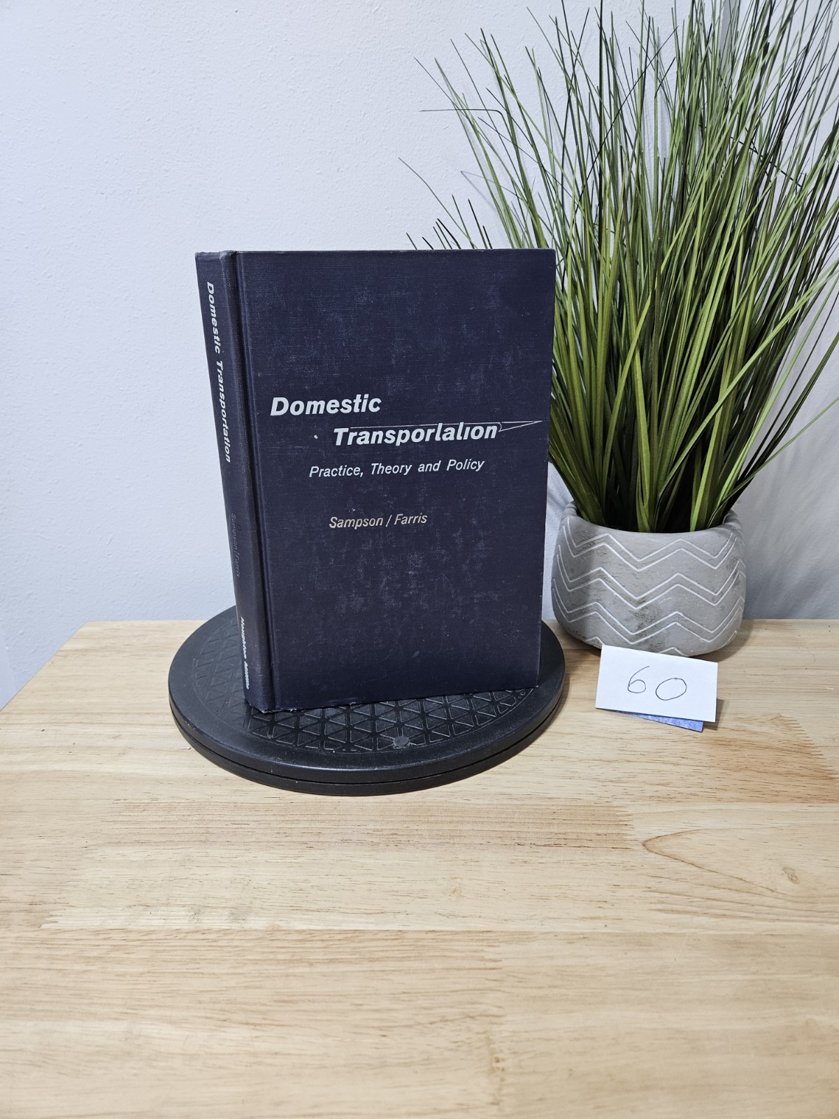 DOMESTIC TRANSPORTATION: PRACTICE, THEORY, AND POLICY By Roy J Sampson 1966