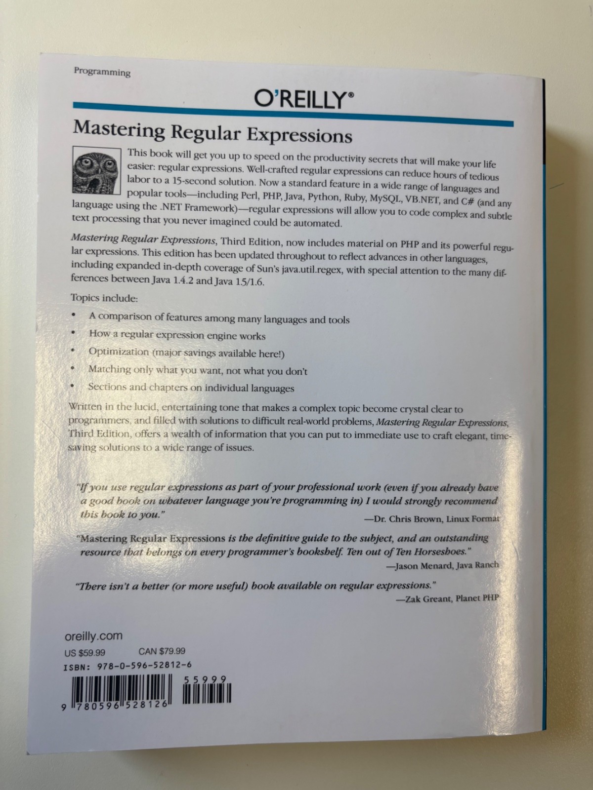 Mastering Regular Expressions by Jeffrey E.F. Friedl (Paperback, 2006)