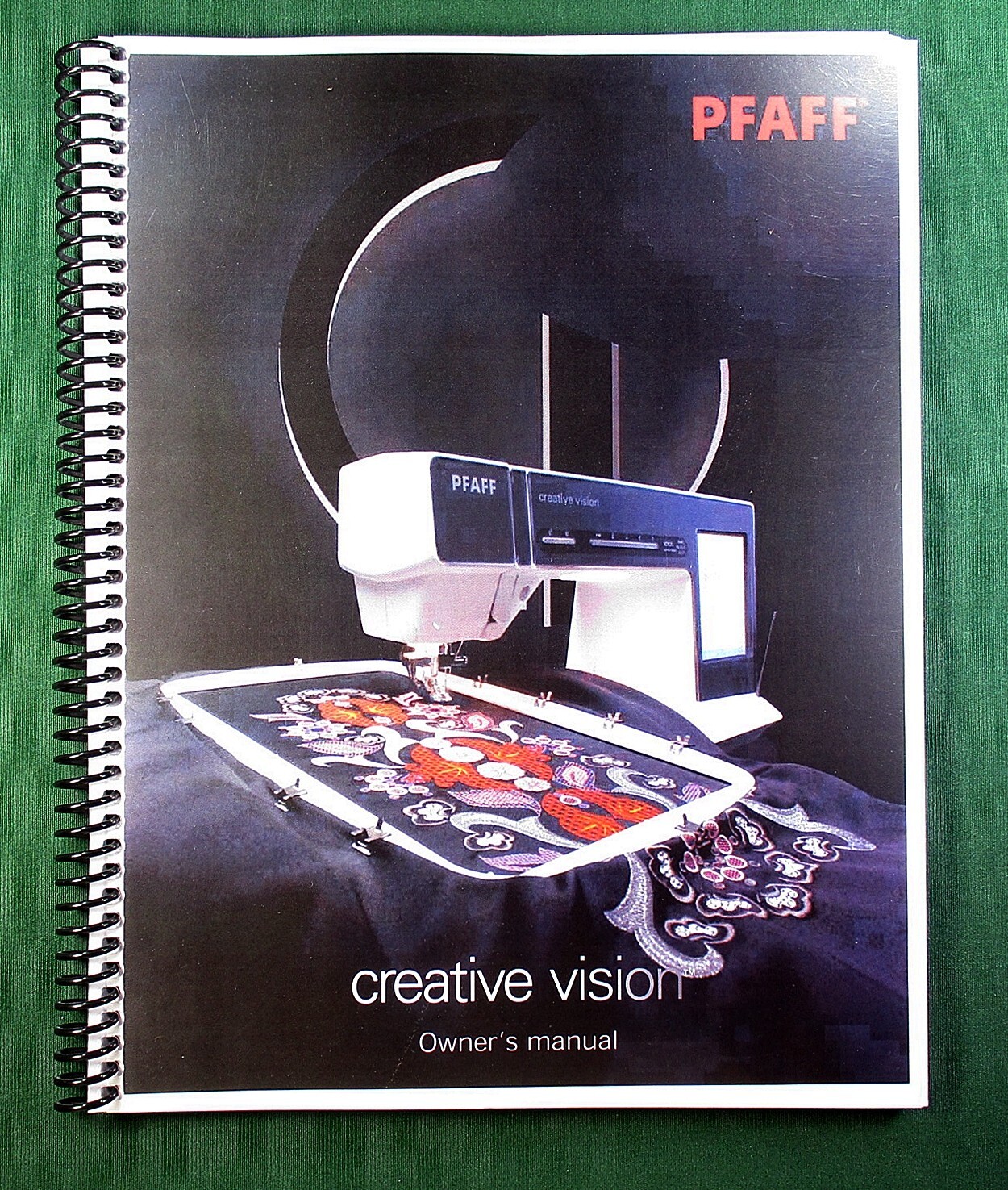 Pfaff Creative Vision Instruction Manual: Full Color 142 pages & Clear Covers!