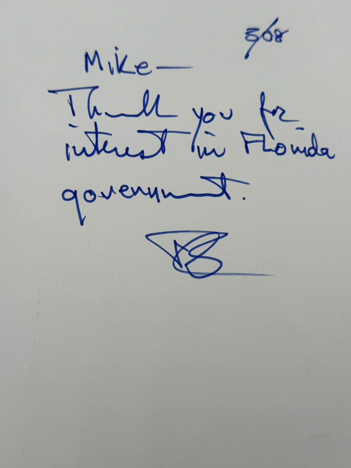THE GOLDEN YEARS… THE FLORIDA LEGISLATURE… By Robert W. Mcknight Signed 922