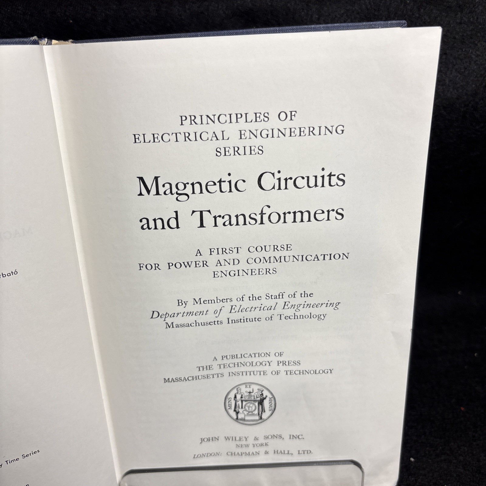 Magnetic Circuits and Transformers by Staff of MIT 1958