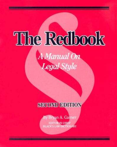 The Redbook: A Manual on Legal Style (2d Ed.) – Spiral-bound – GOOD