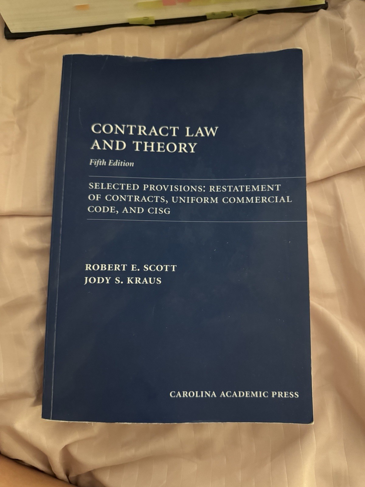 Carolina Academic Press Contract Law and Theory 5th Ed Scott Kraus Paperback