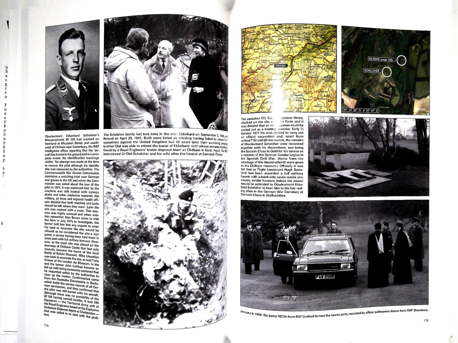 Wreck Recovery in Britain Then and Now Military Aircraft Book, New Old Photo’s