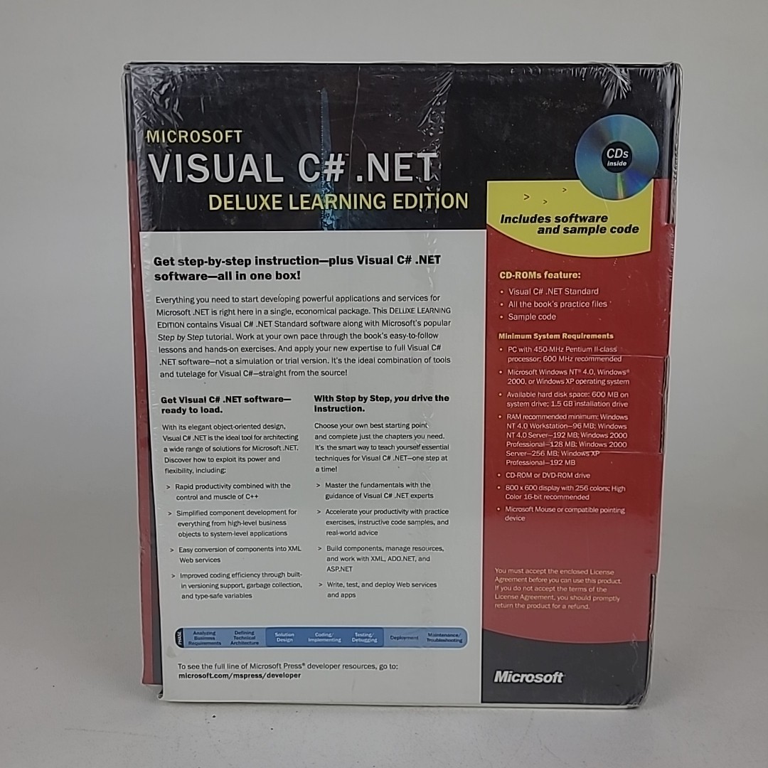 Microsoft Visual C# .NET Deluxe Learning Edition 2002 SEALED BRAND NEW