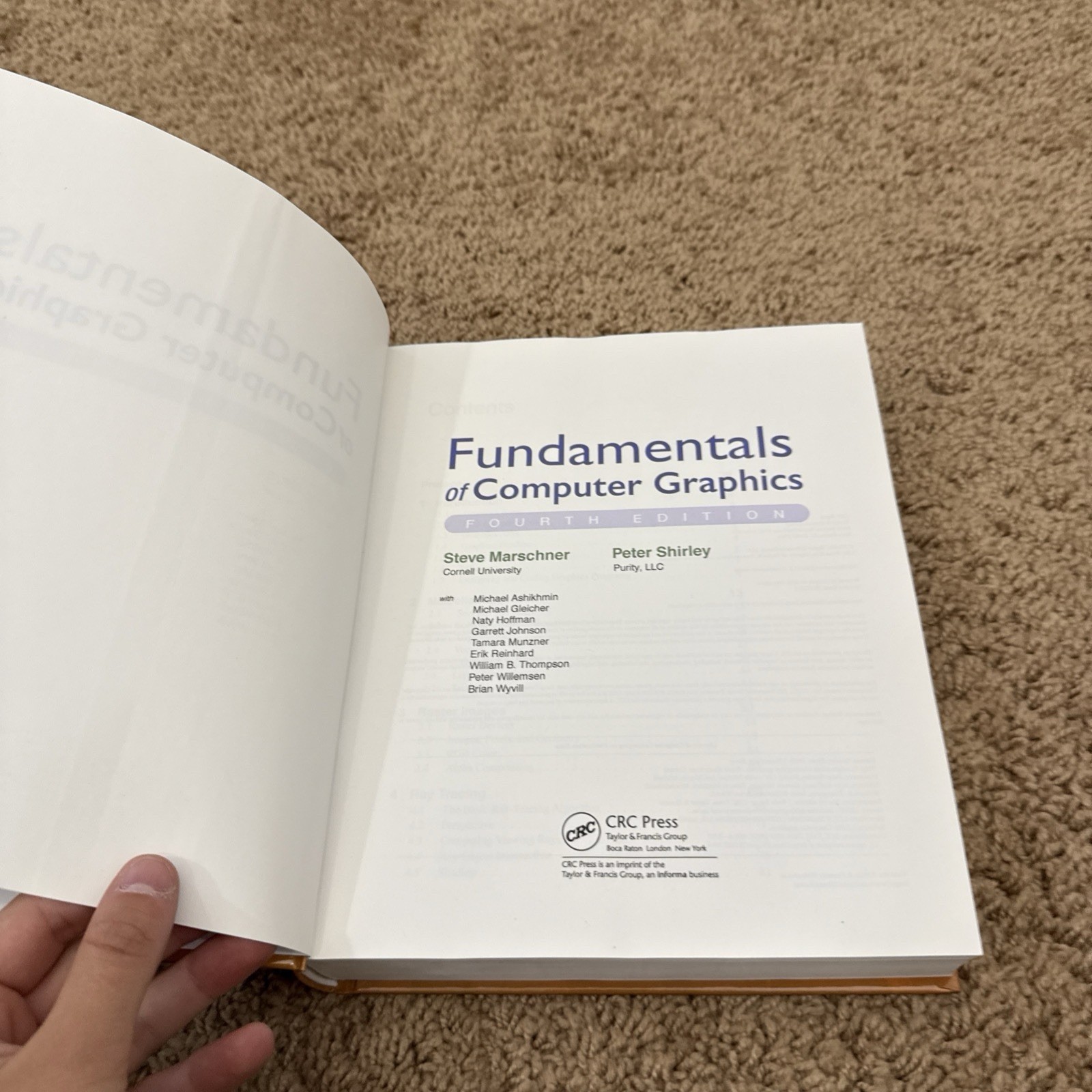 Fundamentals of Computer Graphics by Peter Shirley and Steve Marschner (2015,…