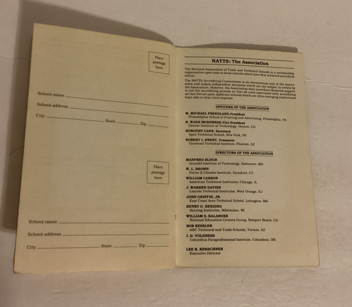 1984-85 Handbook Of Trade And Technical Careers And Training NATTS