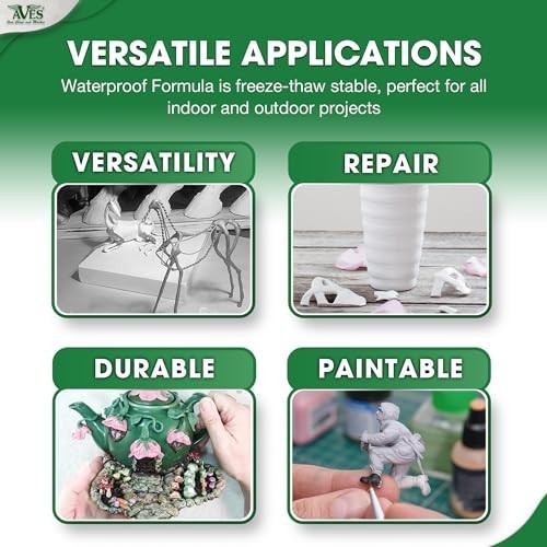 2-Part Self-Hardening Modeling Compound – 4 lbs, Sculpting, Filling & Repairing,