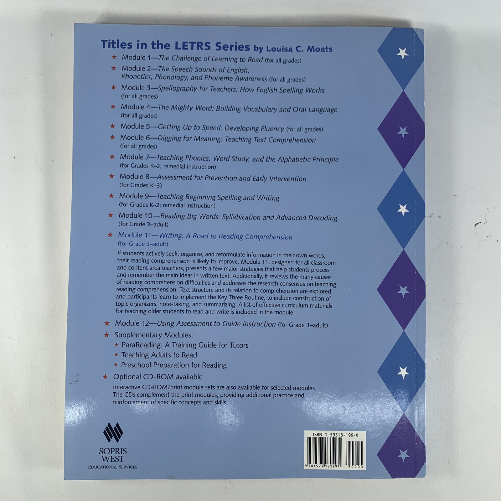 LETRS Language Essentials for Teachers Writing Reading Comprehension Homeschool