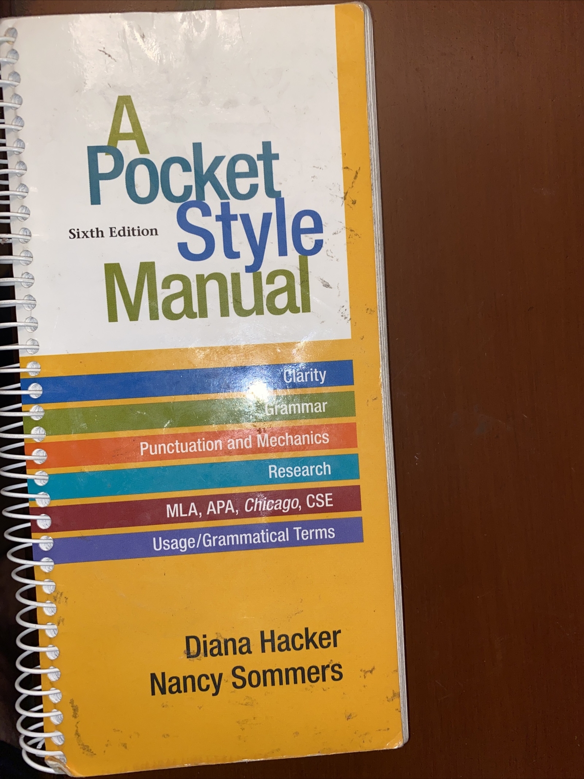A Pocket Style Manual by Nancy Sommers and Diana Hacker (2011, Spiral, New…