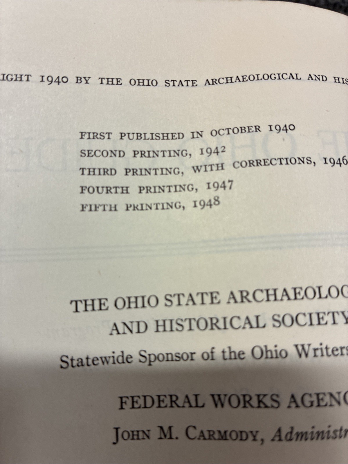 The Guide To Ohio American Guide Series 1939 With Map