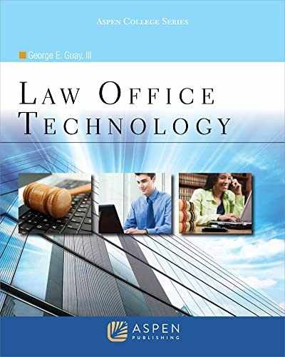 Law Office Technology (Aspen College) – Paperback, by Guay George E. – Very Good