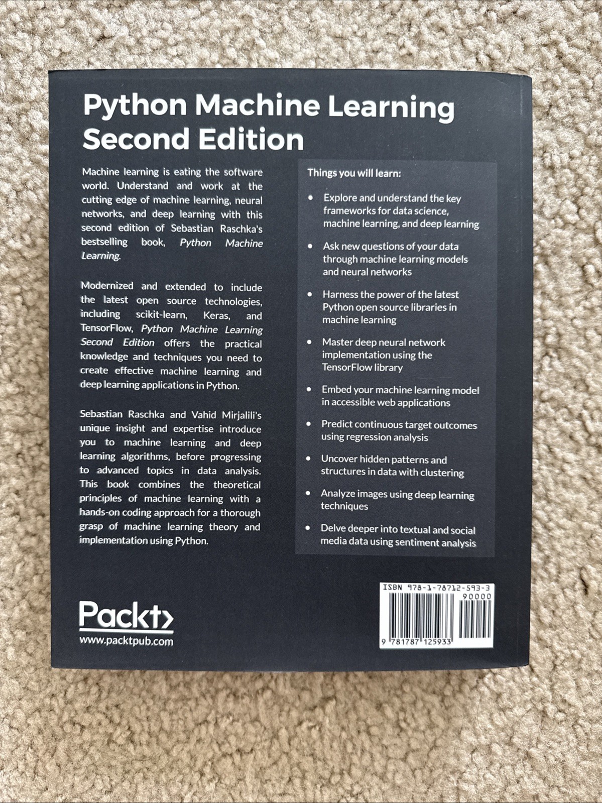 Python Machine Learning : Machine Learning and Deep Learning with Python,…