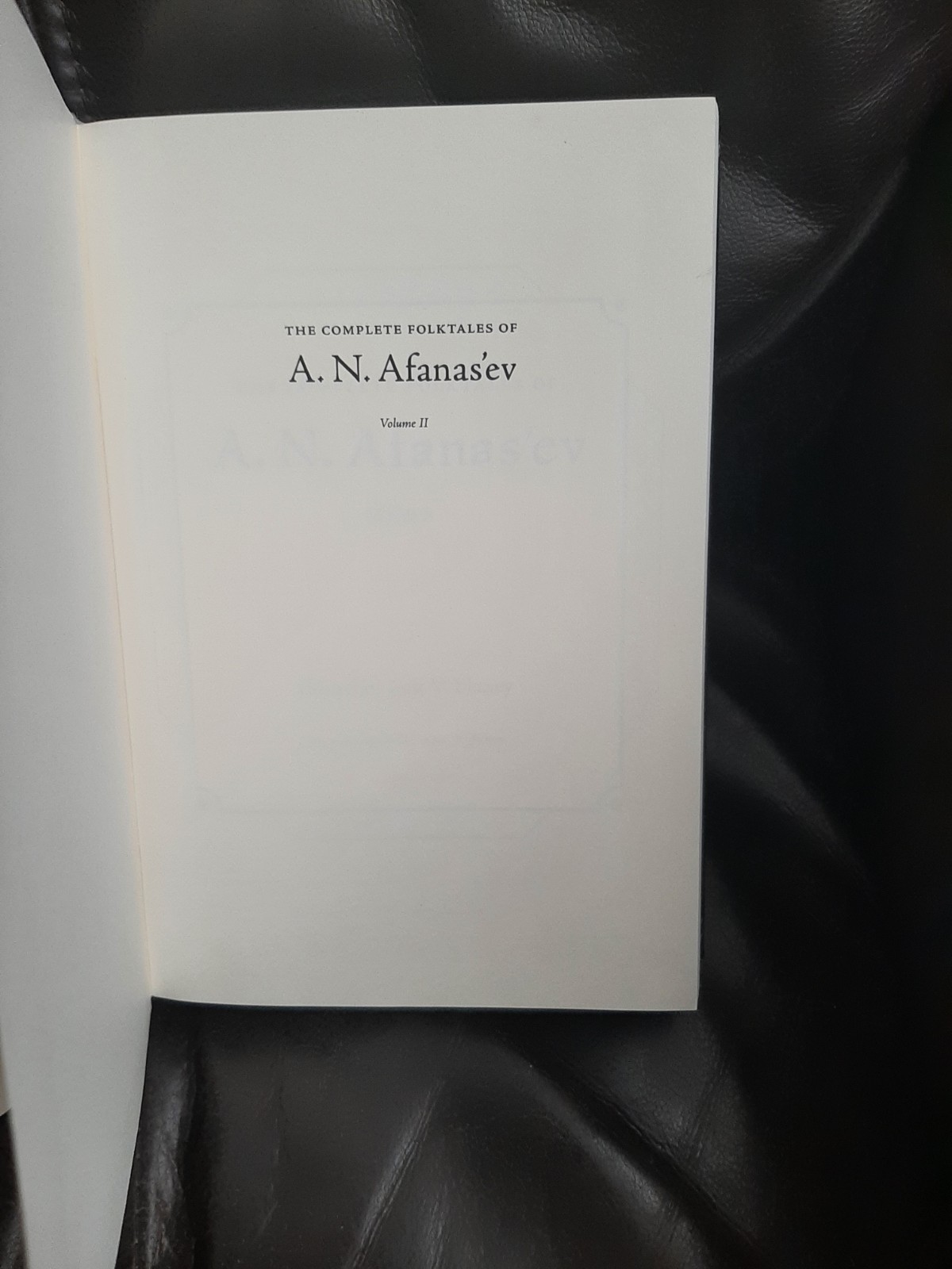 The Complete Folktales of A.N. Afanas’ev, Volume II