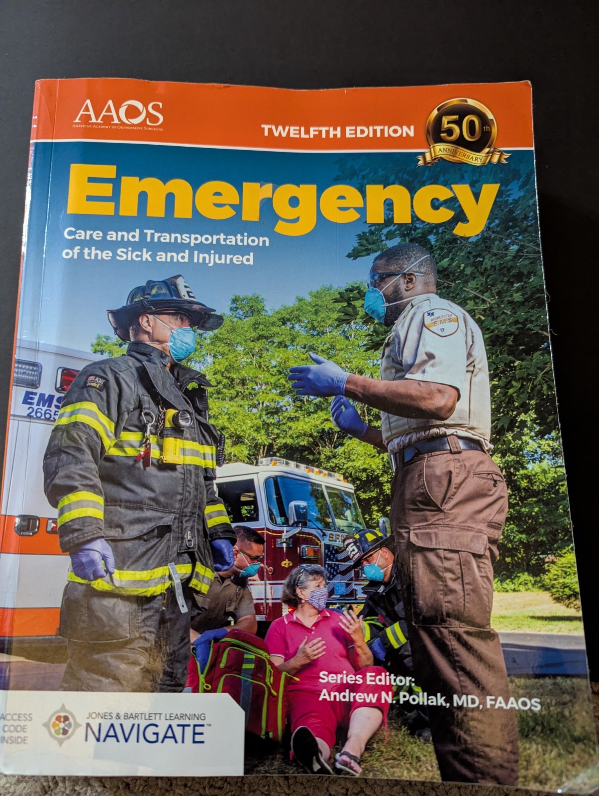 AAOS Emergency Care and Transportation Twelfth Edition Hardcover Textbook School