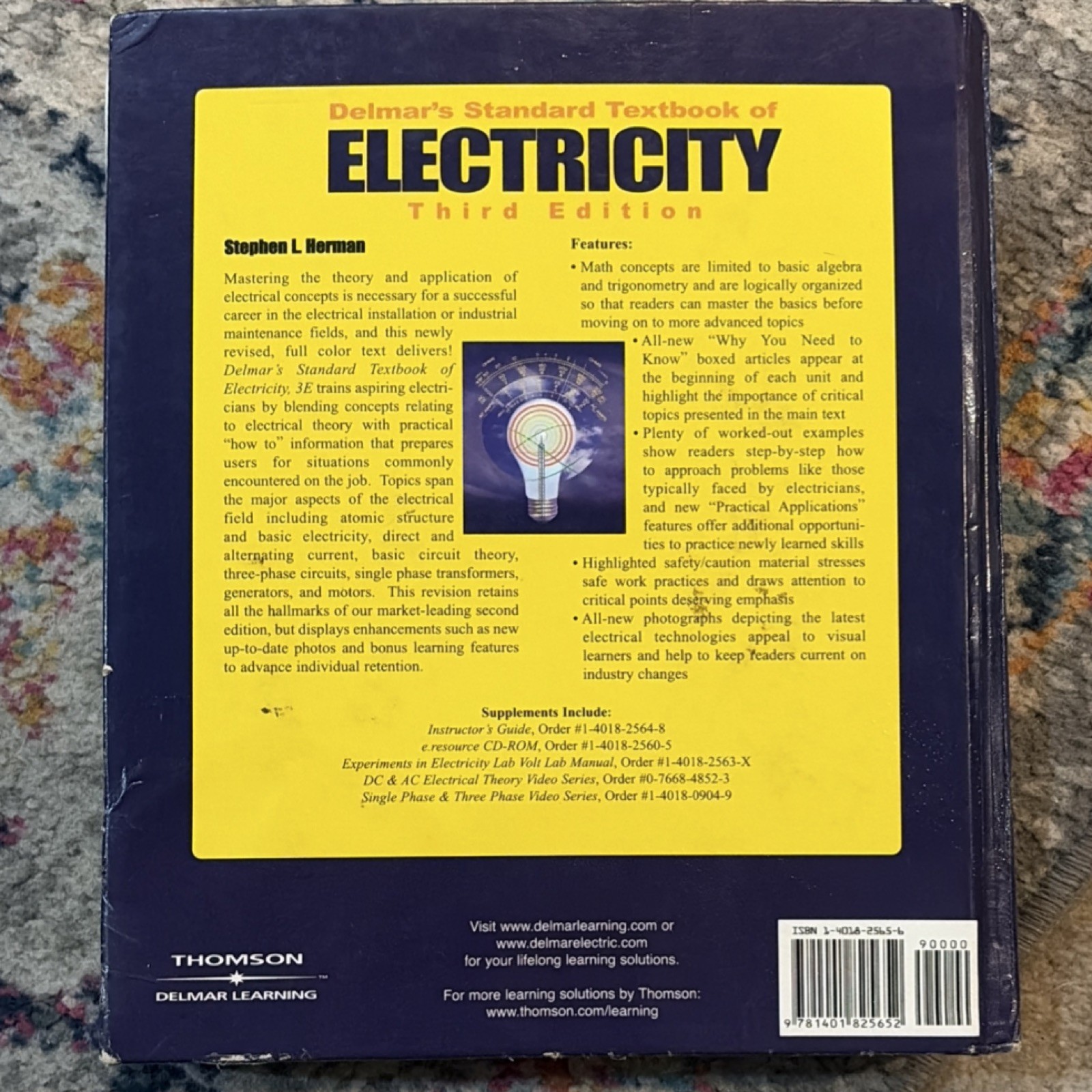 Delmar’s Standard Textbook of Electricity Third Edition, Herman, Hardcover