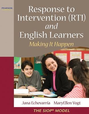 Response to Intervention; RTI and E- 9780137048908, paperback, Jana J Echevarria