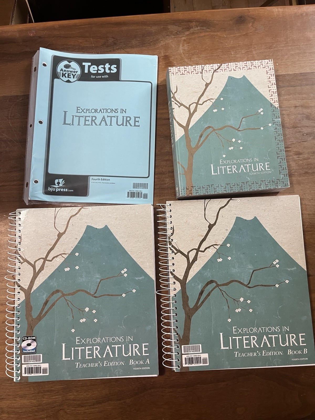 BJU Press Explorations in Literature 4th Ed Teacher’s Ed Tests CD-ROM Bob Jones
