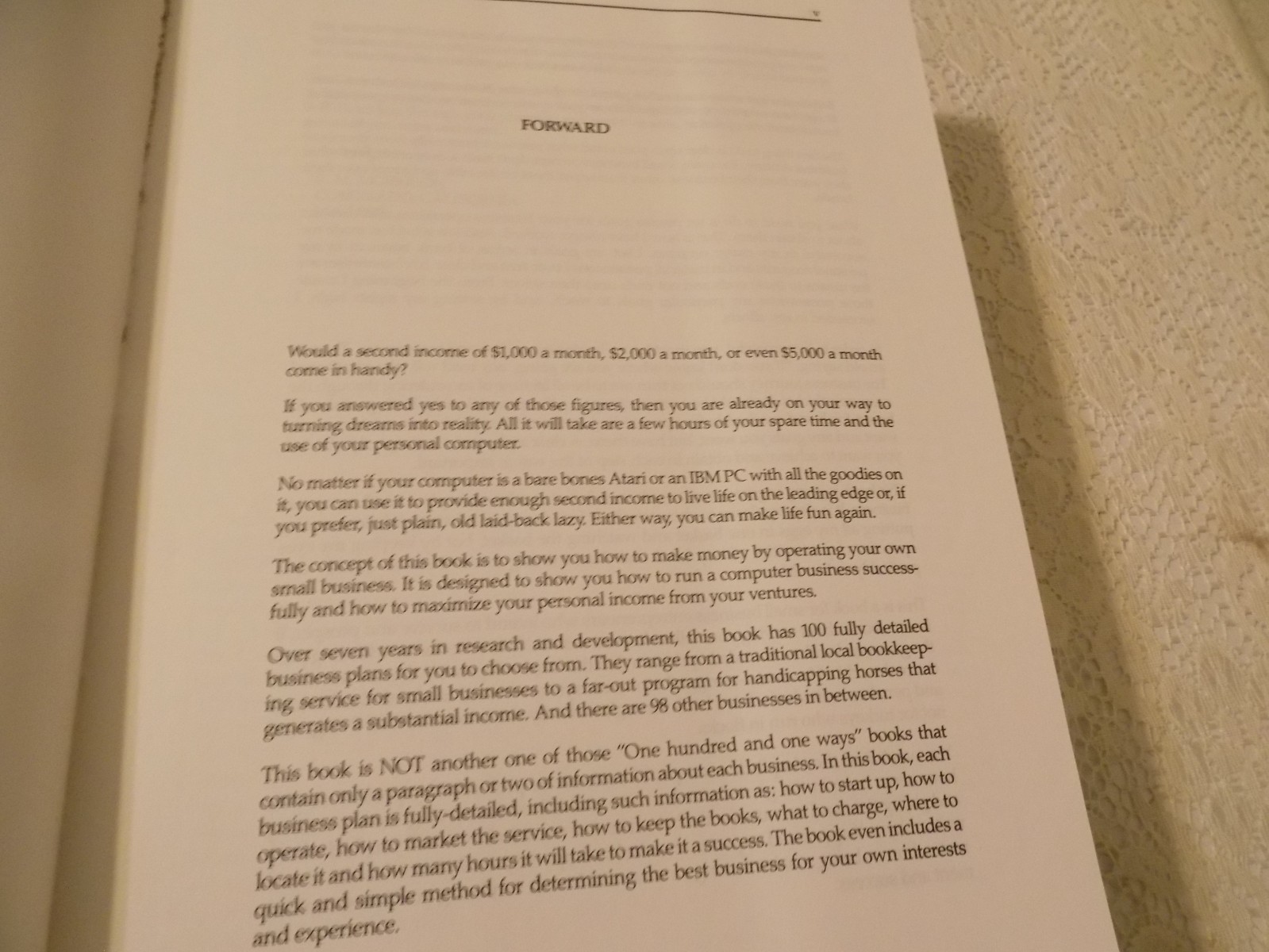 Computer Entrepreneur, For Financial Independence, NEW, Thick Book
