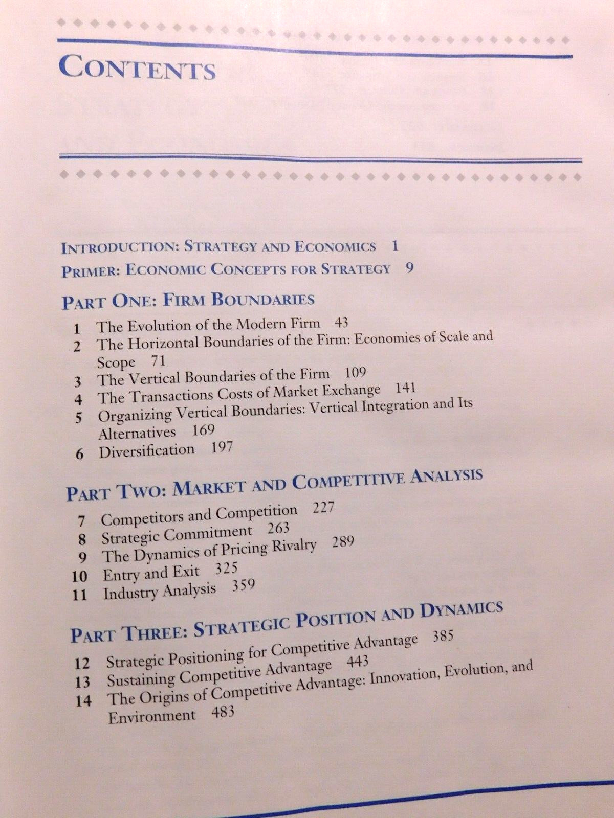 Economics of Strategy 2nd Edition Hardcover