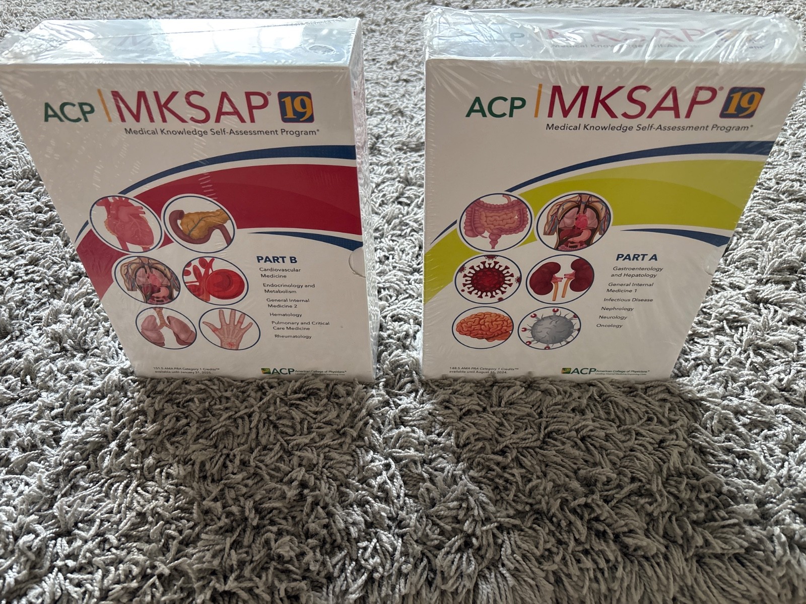 MKSAP 19 _ Part A and B _ MKSAP 19 _ NEW _ SEALED in wrapping!
