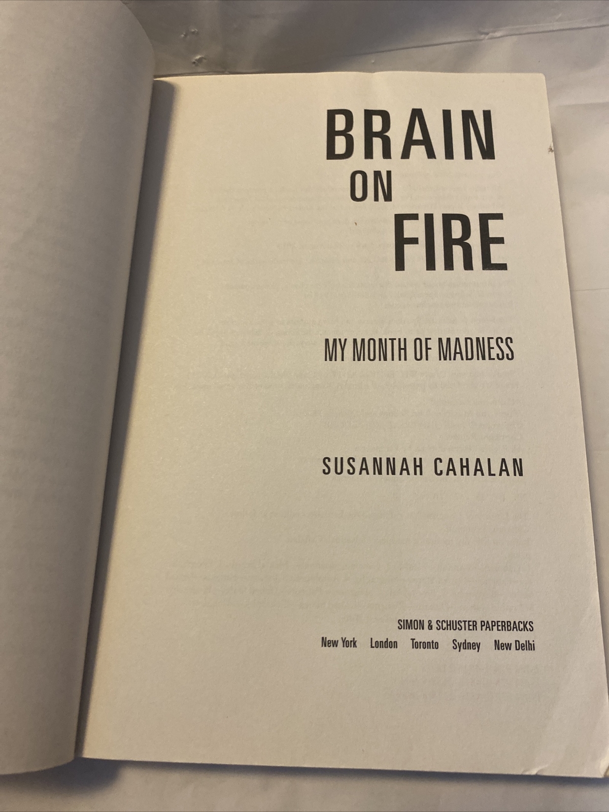 Brain on Fire – Susannah Cahalan (Paperback, 2012)