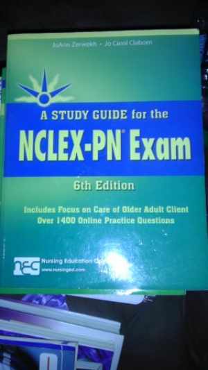 Study Guide for the NCLEX-PN Exam – Paperback, by Zerwekh JoAnn – Acceptable