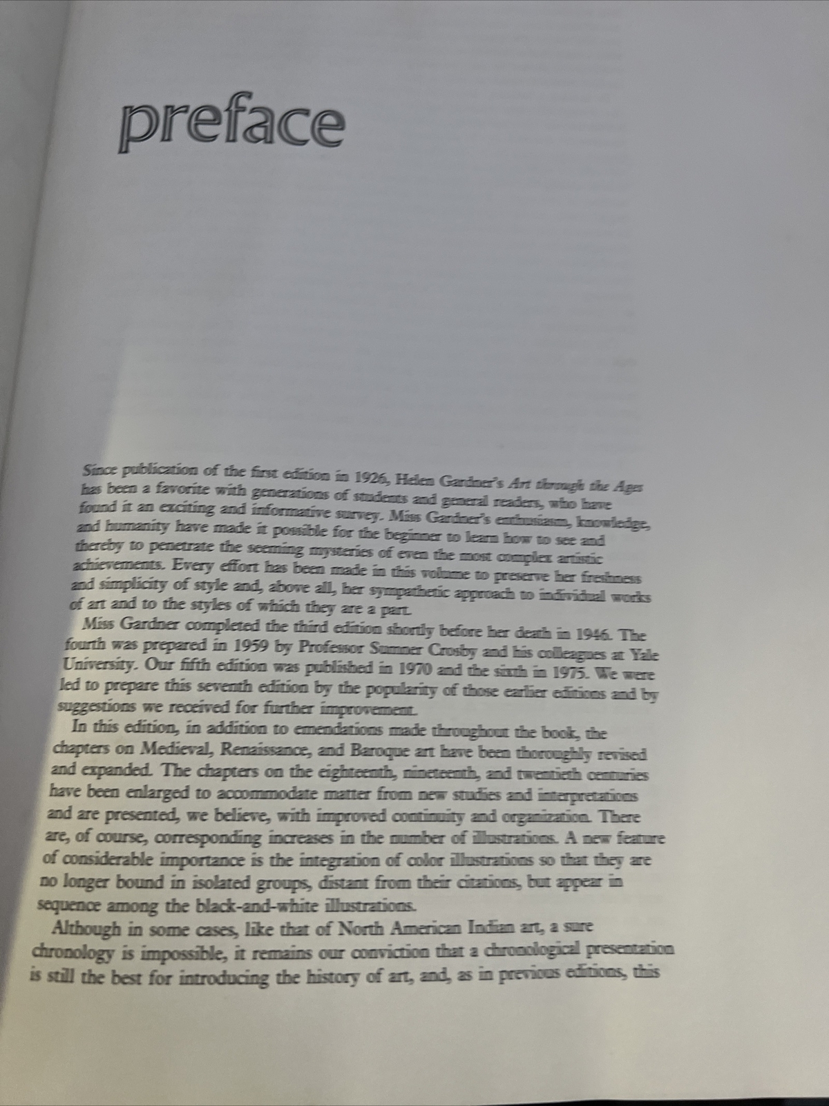 Gardner’s Art Through The Ages Seventh Edition De La Croix Tansey 1980 C1