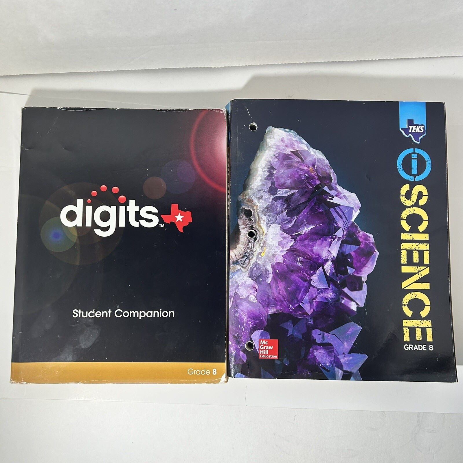 8th Grade Textbook Lot Digits Companion Teks iScience McGraw Hill Secondary Ed