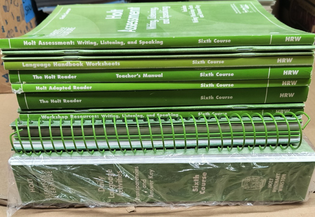 Holt Elements of Literature 6th Course Bundle inc Teacher Materials