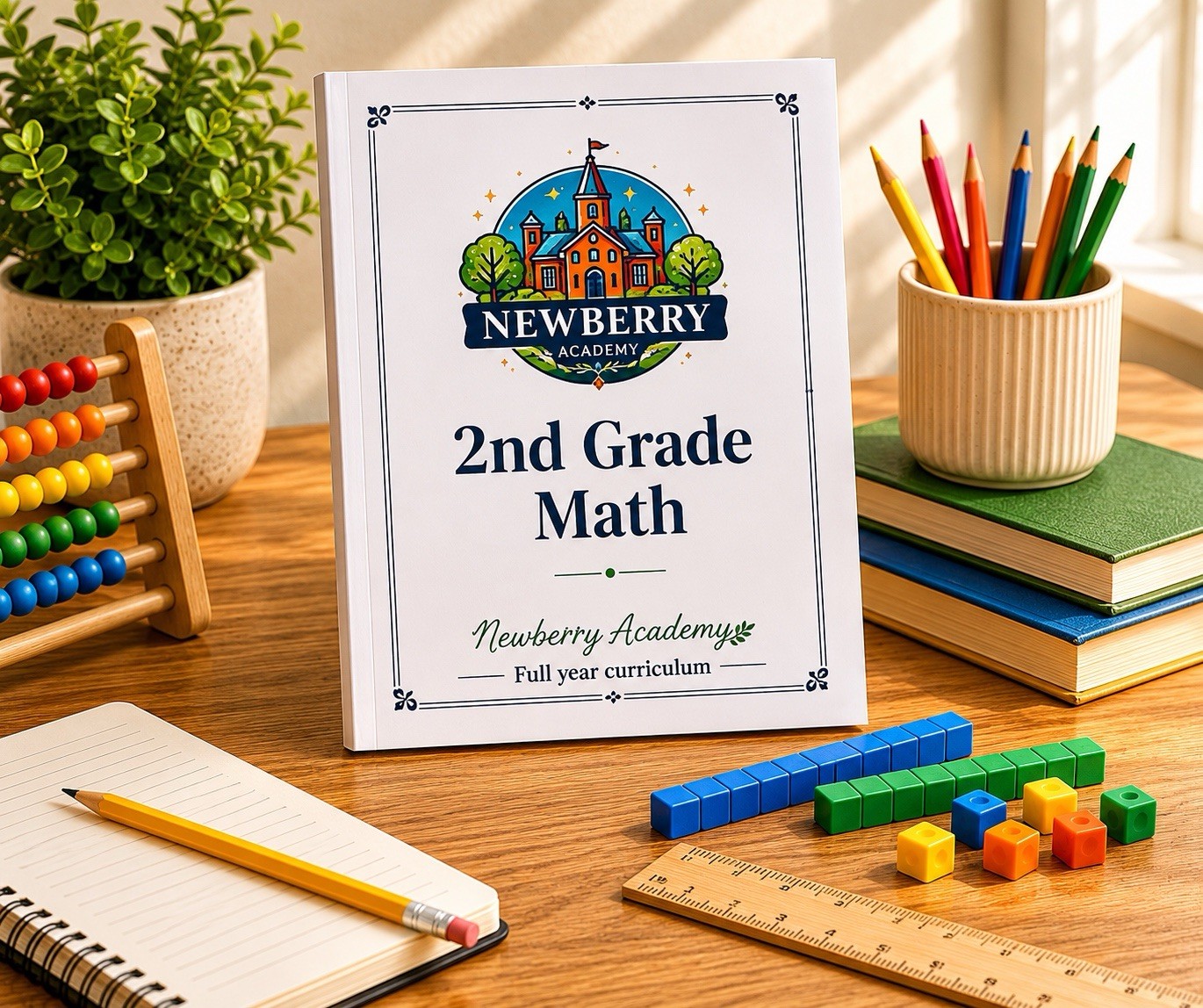 2nd Grade Math: Full Year Curriculum Workbook Second Grade homeschool complete