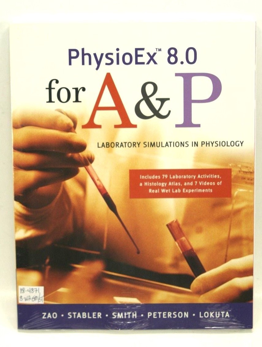 NEW * SEALED* PhysioEx 8.0 for A&P Lab Simulations in Physiology w Videos
