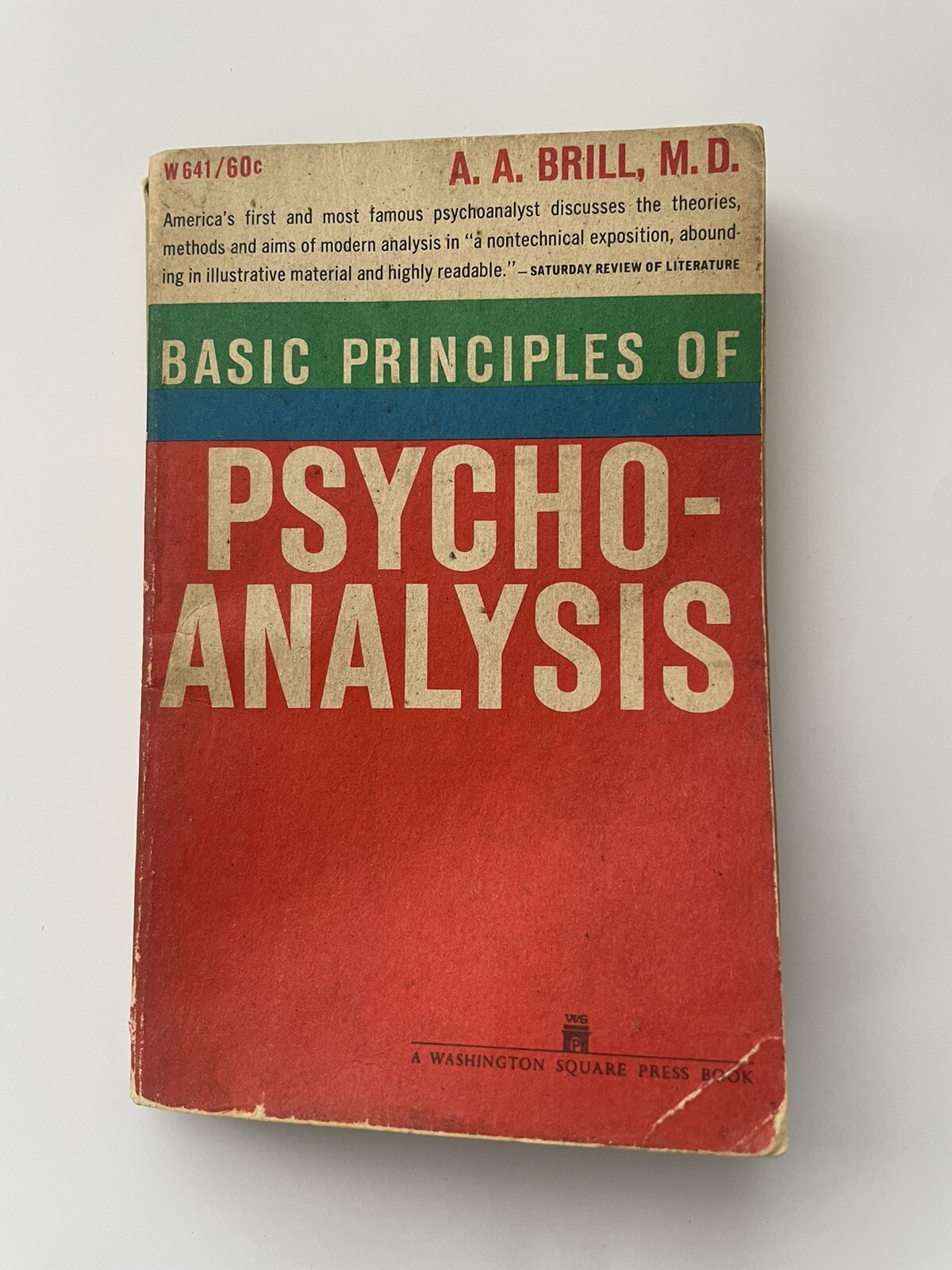 Basic Principles of Psychoanalysis by A A Brill Washington Square Press 1960 OOP