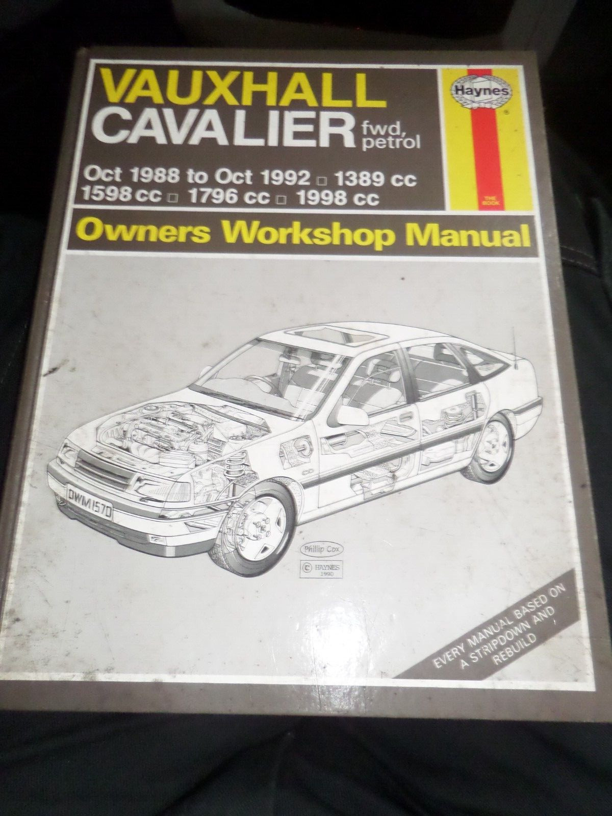 Haynes 1570 Service & Repair Manual Vauxhall Cavalier Oct 1988 – Oct 1992 Petrol