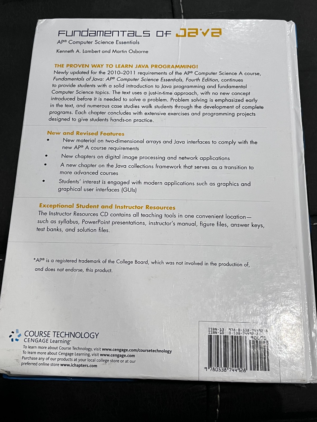 Fundamentals of Java: AP Computer Science Essentials 4th Edition by Lambert