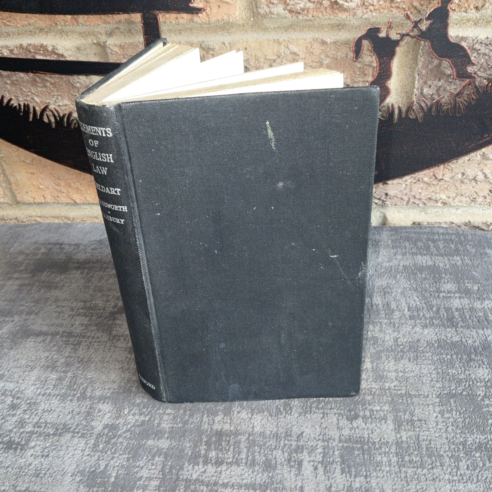 Elements Of English Law By William Geldart HB 1963 Oxford